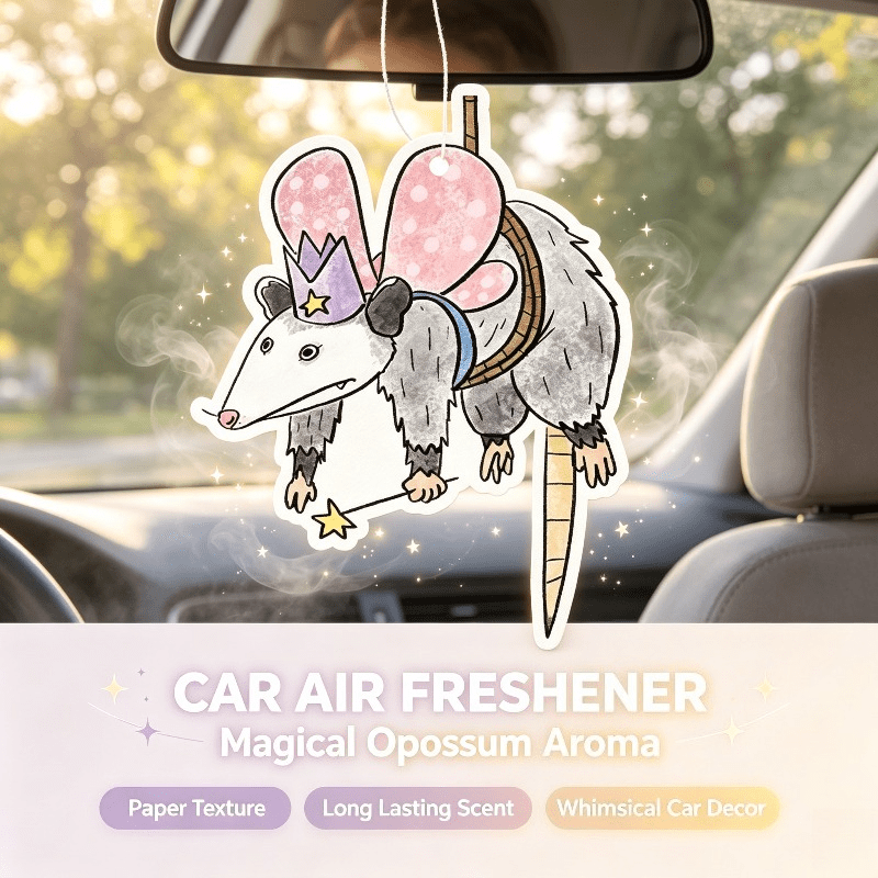 Car Air Freshener - Car Air Freshener Magical Fairy Opossum