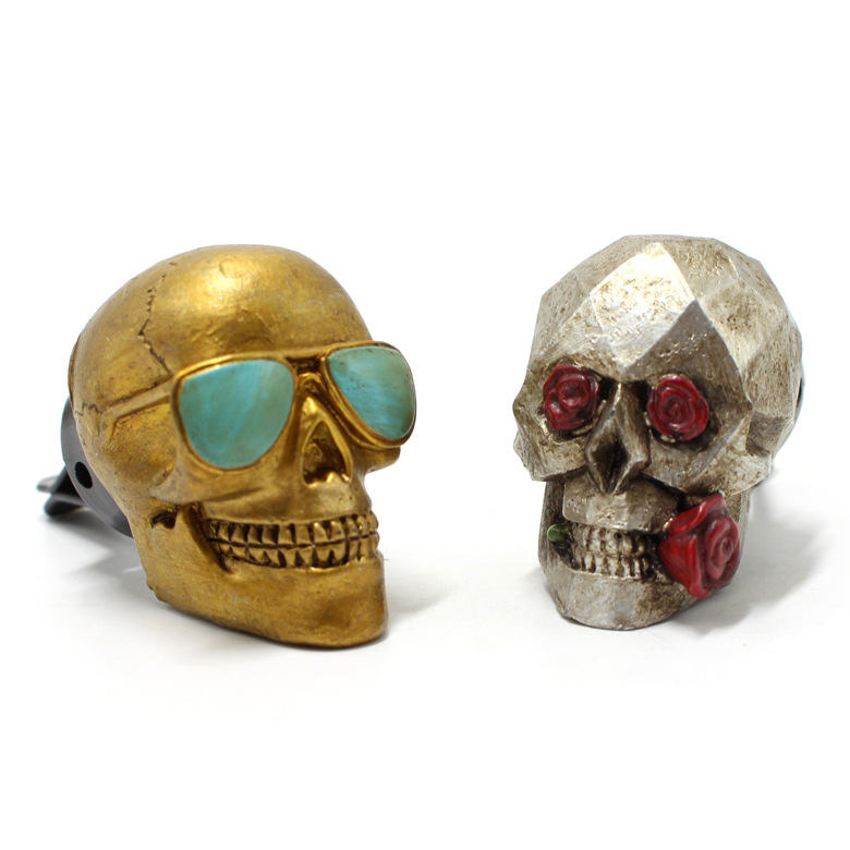 2‌pcs/set Resin Rose Skull Car - đánh giá và giá Car Air Freshener
