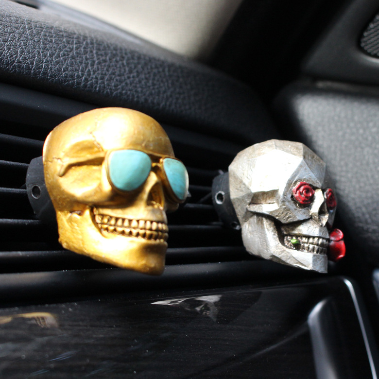 2‌pcs/set Resin Rose Skull Car - đánh giá và giá Car Air Freshener