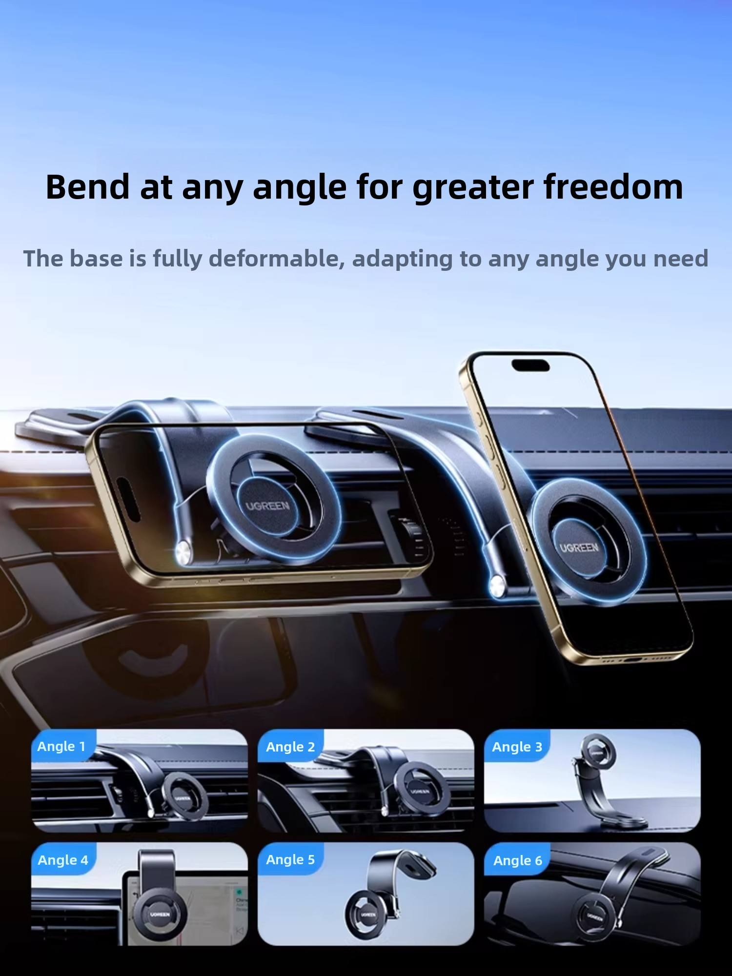 UGREEN Magnetic Car Mount 360- - đánh giá và giá Car Vacuum